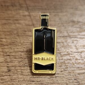 Black Gold and Black Bottle Pin